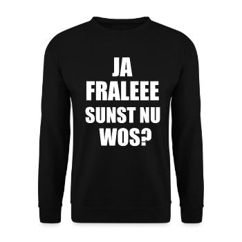 Oui, bien sûr, en Bavarois idée cadeau - Sweat-shirt Unisexe - noir - Devant - Alina (178cm) & Michal (187cm)