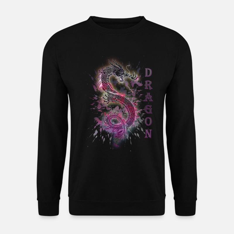DRAGON DRACHE - Unisex Sweatshirt - black