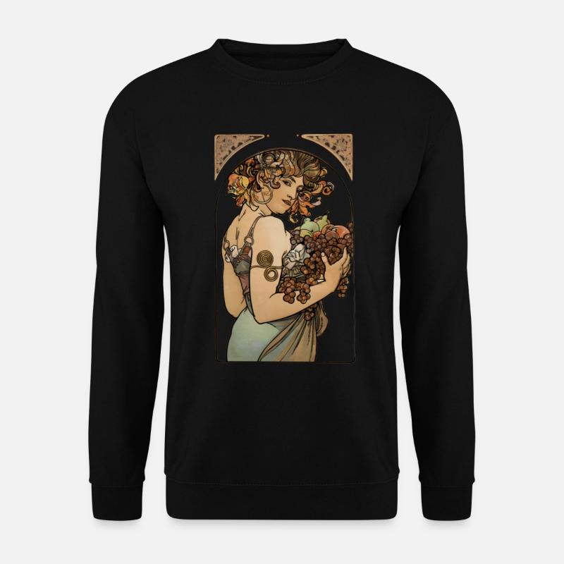 Alfons Mucha - Le Fruit - Unisex Pullover - Schwarz