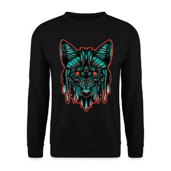 Fuchs Farbe - Unisex Pullover - Schwarz - Vorne - Alina (178cm) & Michal (187cm)