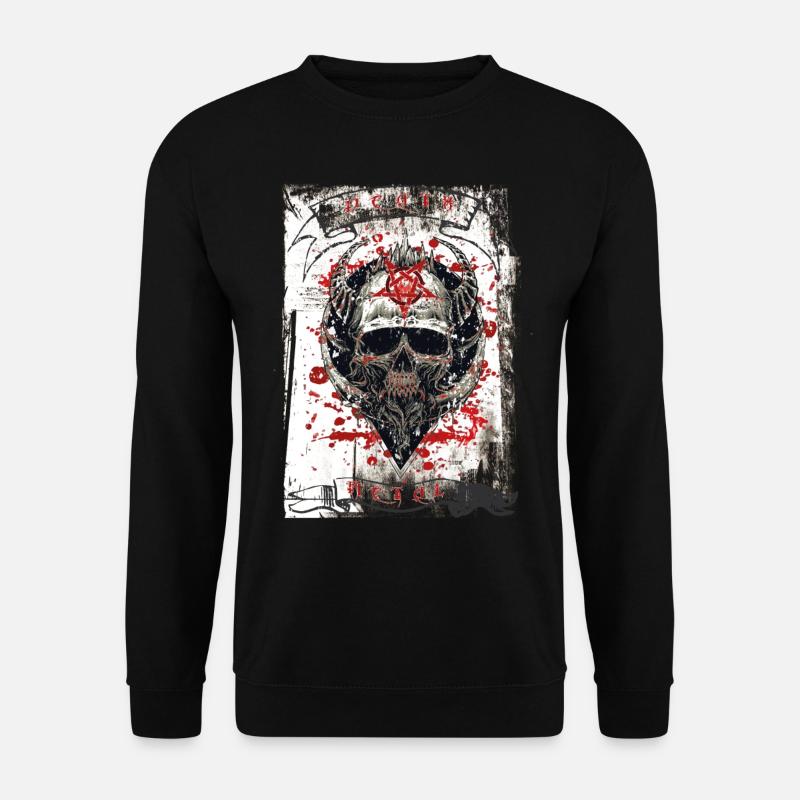 Death Metal Heavy Rock Music - Unisex Pullover - Schwarz