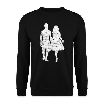 Dear couple marriage wedding - Unisex Sweatshirt - black - Front - Alina (178cm) & Michal (187cm)