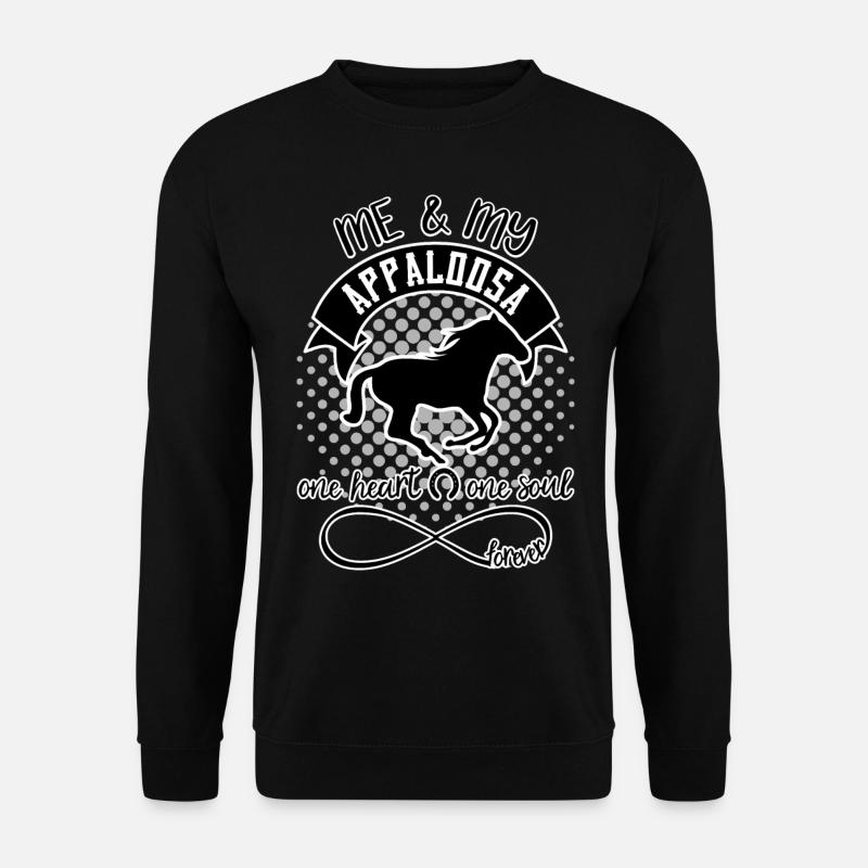 Appaloosa Pferd Pferdesprüche - Unisex Pullover - Schwarz