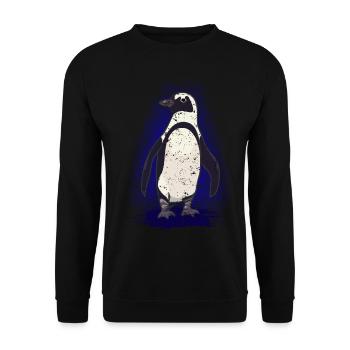 manchot - Sweat-shirt Unisexe - noir - Devant - Alina (178cm) & Michal (187cm)