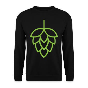 Houblon de bière - Sweat-shirt Unisexe - noir - Devant - Alina (178cm) & Michal (187cm)