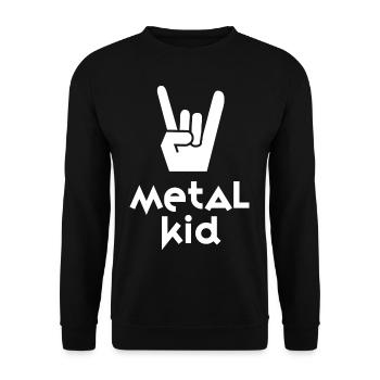 Metal Fork - Unisex Pullover - Schwarz - Vorne - Alina (178cm) & Michal (187cm)