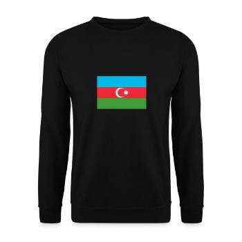 Azerbaijan Azerbaijan Flag - Unisex Sweatshirt - black - Front - Alina (178cm) & Michal (187cm)