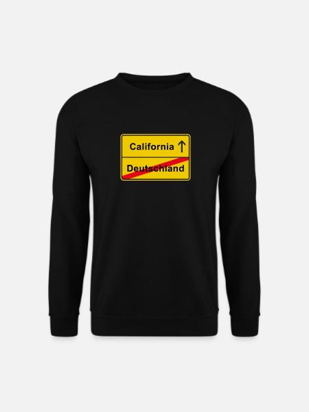 Kalifornien USA Auswanderer - Unisex Pullover - Schwarz