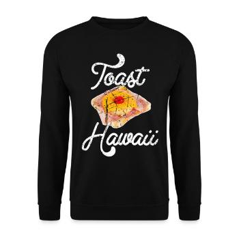 Toast Hawaii - Unisex Sweatshirt - black - Front - Alina (178cm) & Michal (187cm)