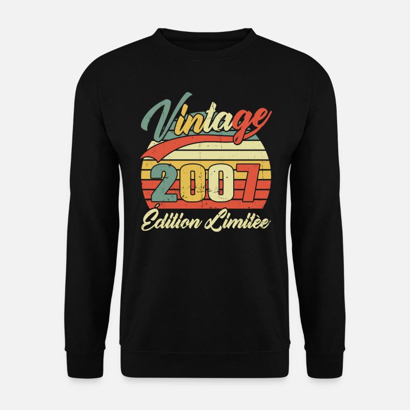 Vintage 2007 Limited Edition Geburtstagsgeschenk - Unisex Pullover - Schwarz