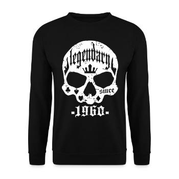 Legendary since 1960 - Unisex Pullover - Schwarz - Vorne - Alina (178cm) & Michal (187cm)