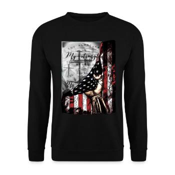 Cooler wahrer Spruch für Church Mitarbeiter - Unisex Pullover - Schwarz - Vorne - Alina (178cm) & Michal (187cm)