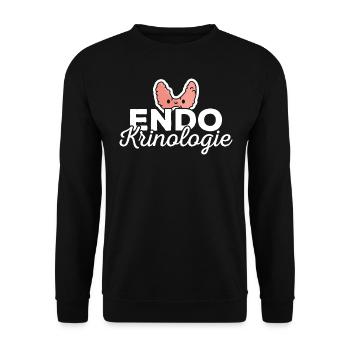 Endokrinologe Endokrinologie - Unisex Pullover - Schwarz - Vorne - Alina (178cm) & Michal (187cm)