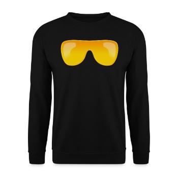 Lunettes de soleil dorées - Sweat-shirt Unisexe - noir - Devant - Alina (178cm) & Michal (187cm)