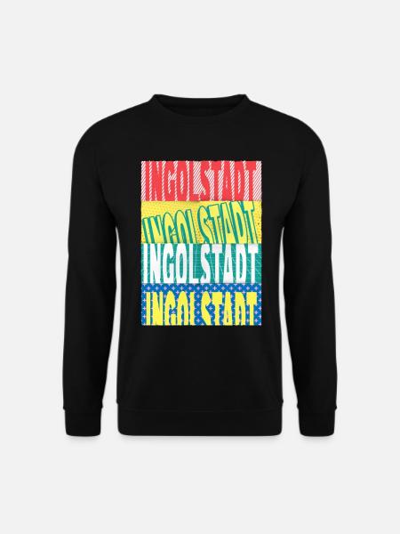 Ingolstadt Deutschland Stadt Schrift Skyline - Unisex Pullover - Schwarz