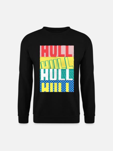 Hull England UK City Font Skyline Home - Unisex Sweatshirt - black