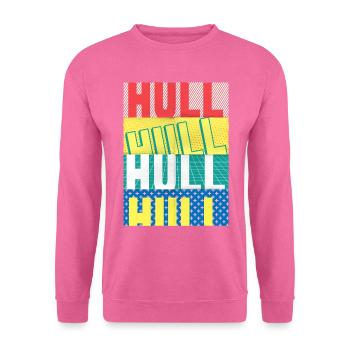Hull England UK City Font Skyline Home - Unisex Sweatshirt - pink - Front