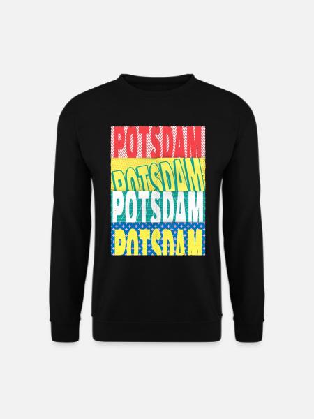 Potsdam Deutschland Stadt Schrift Skyline - Unisex Pullover - Schwarz