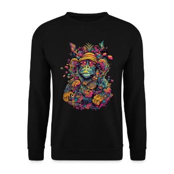 Trippy Monkey - Unisex Sweatshirt - black - Front - Alina (178cm) & Michal (187cm)