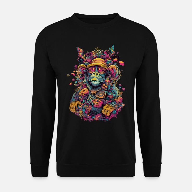 Trippy Monkey - Unisex Sweatshirt - black