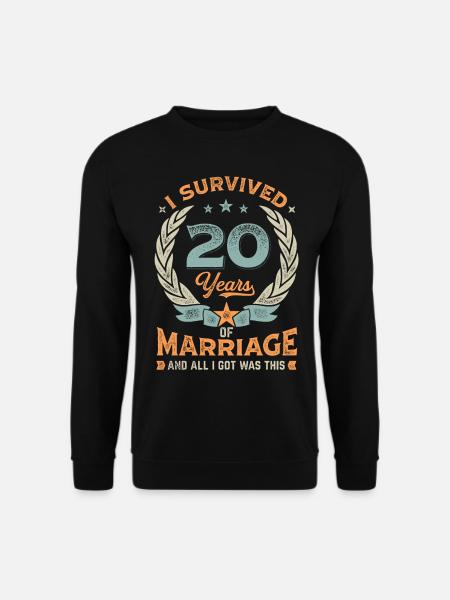 J’ai survécu à 20 ans de mariage - Sweat-shirt Unisexe - noir
