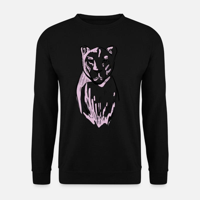 Tiger Wildtier Löwe Safari Afrika Zootiere - Unisex Pullover - Schwarz