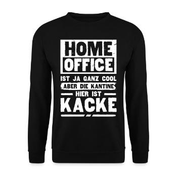 Équipe Home Office Cantine Office Home Office Home Office - Sweat-shirt Unisexe - noir - Devant - Alina (178cm) & Michal (187cm)