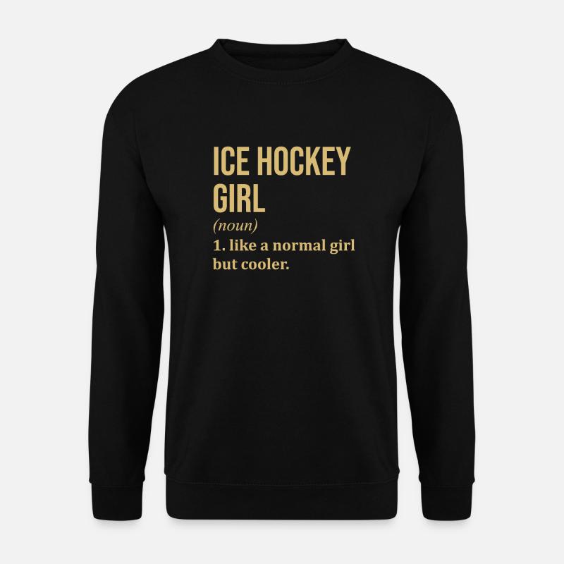 Eishockey - Unisex Pullover - Schwarz