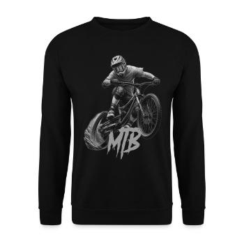 Vélo VTT - Sweat-shirt Unisexe - noir - Devant - Alina (178cm) & Michal (187cm)