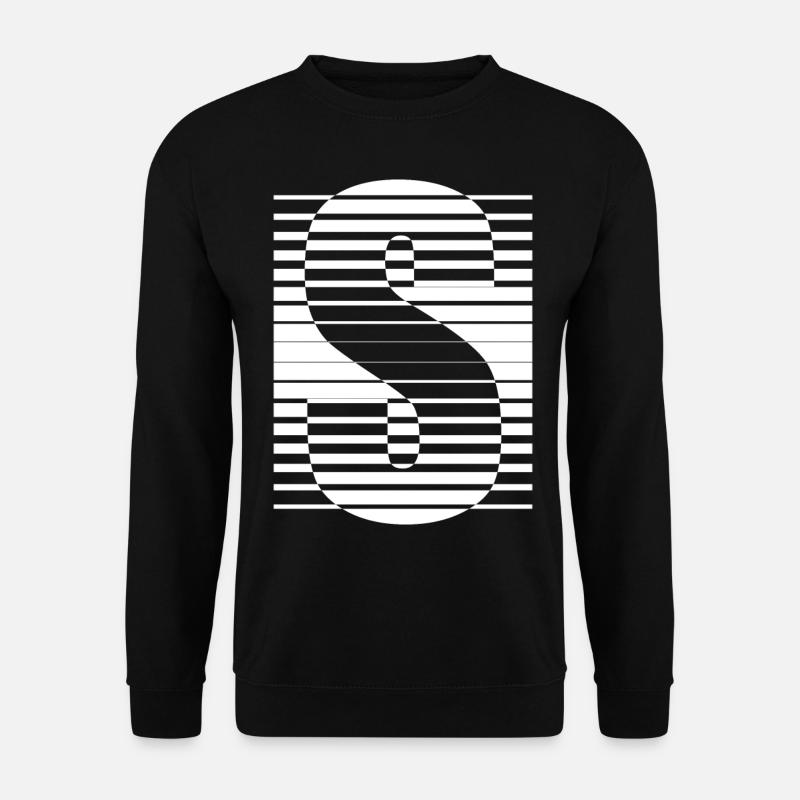 INITIAL S - Unisex Sweatshirt - black