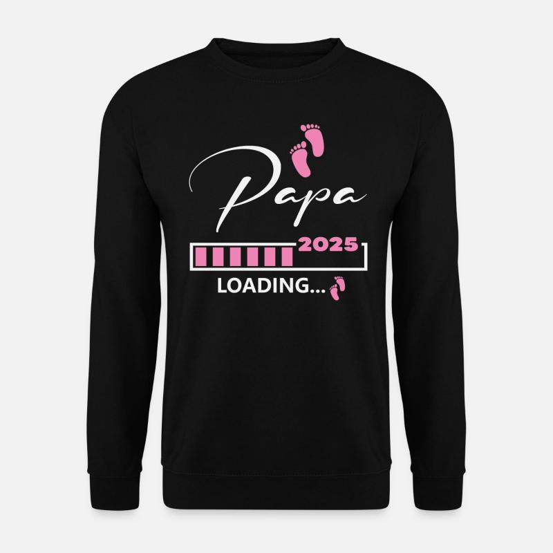 Papa 2025 loading - Unisex Pullover - Schwarz