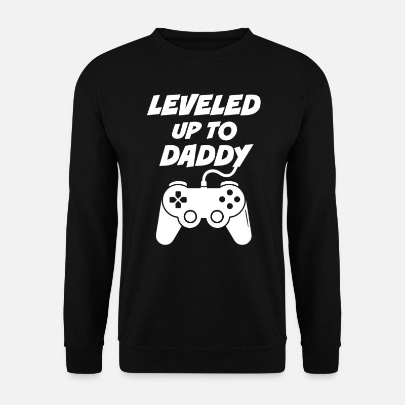 Leveled up to Daddy - Unisex Sweatshirt - black