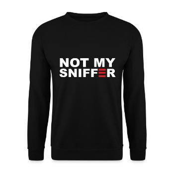 Not My Sniffer - Unisex Sweatshirt - black - Front - Alina (178cm) & Michal (187cm)