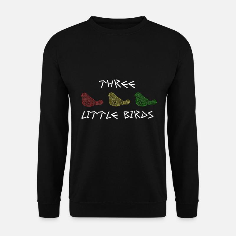 Three Little Birds Afrika Musik Reggae Rasta - Unisex Pullover - Schwarz