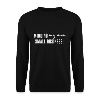 S’occuper de ma propre petite entreprise entrepreneuriale - Sweat-shirt Unisexe - noir - Devant - Alina (178cm) & Michal (187cm)