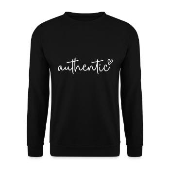 Echt - Unisex Pullover - Schwarz - Vorne - Alina (178cm) & Michal (187cm)