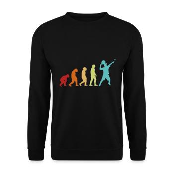 Padel Evolution Platform Tennis Paddleball Padel - Unisex Sweatshirt - black - Front - Alina (178cm) & Michal (187cm)