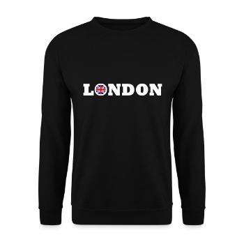 Londres - Sweat-shirt Unisexe - noir - Devant - Alina (178cm) & Michal (187cm)