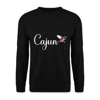 Fierté cajun Louisiane Racines patriotiques - Sweat-shirt Unisexe - noir - Devant - Alina (178cm) & Michal (187cm)