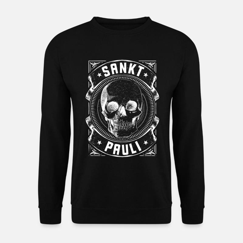 St. Pauli / Sankt Pauli / Hamburg - Unisex Pullover - Schwarz