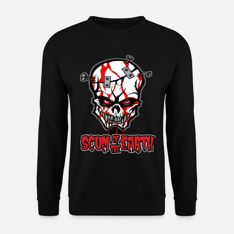 Skull with nails - Unisex Sweatshirt - black