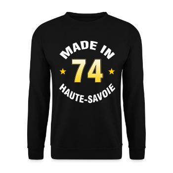 Haute-Savoie - Unisex Pullover - Schwarz - Vorne - Alina (178cm) & Michal (187cm)