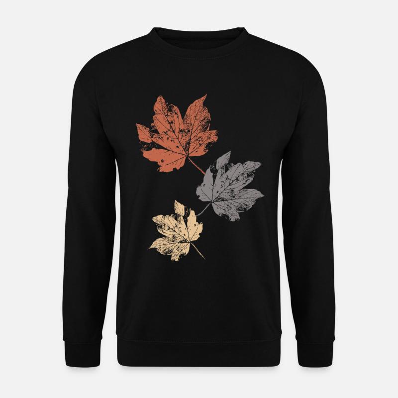 Feuilles d’automne colorées Feuilles d’automne - Sweat-shirt Unisexe - noir