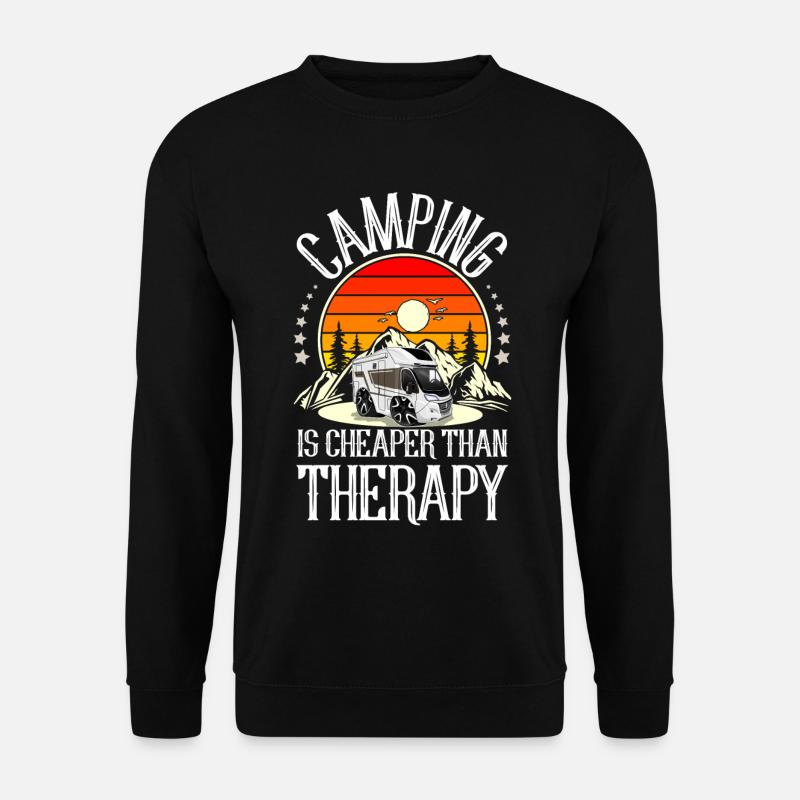 Camping Campen Camper - Unisex Sweatshirt - black