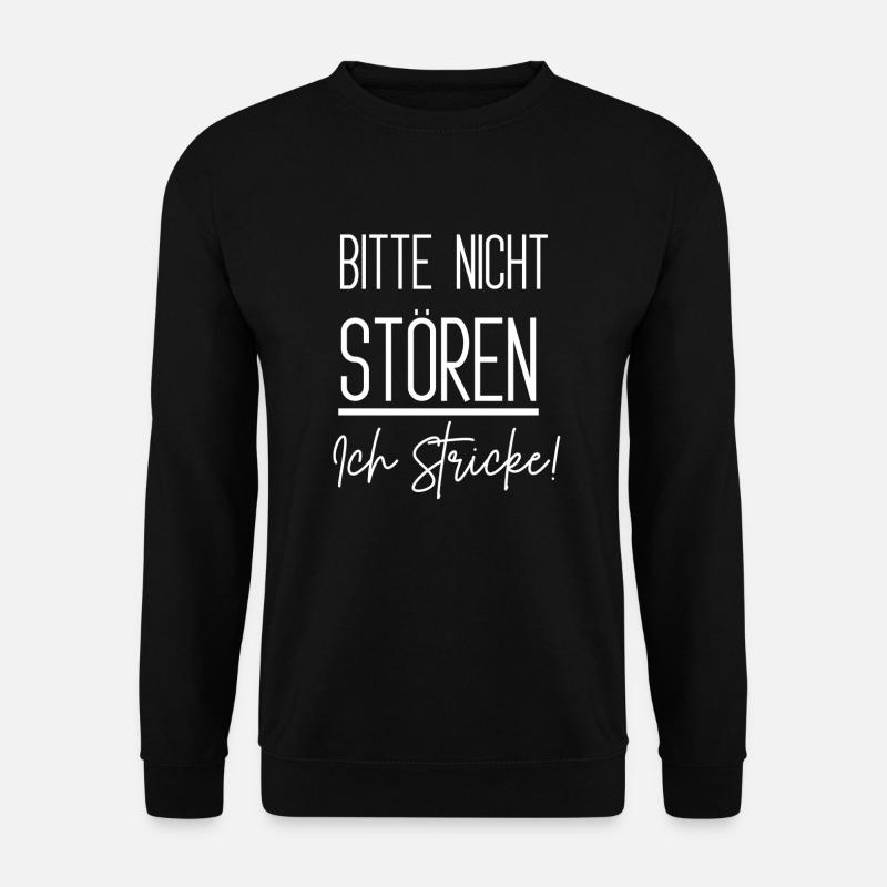 Humorvolles Statement Design - Unisex Pullover - Schwarz