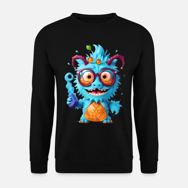 Professor Monster - Unisex Pullover - Schwarz