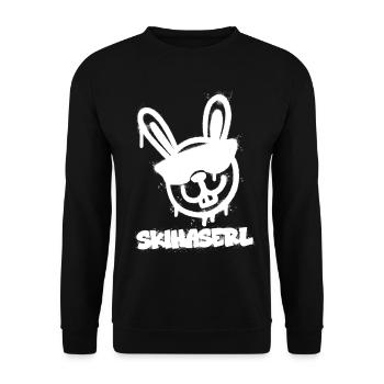 Après Ski Haserl - Skifahrerin Apres Ski Party - Unisex Pullover - Schwarz - Vorne - Alina (178cm) & Michal (187cm)