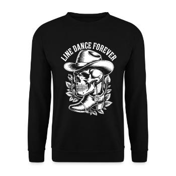 Crâne de danse en ligne pour toujours - Sweat-shirt Unisexe - noir - Devant - Alina (178cm) & Michal (187cm)