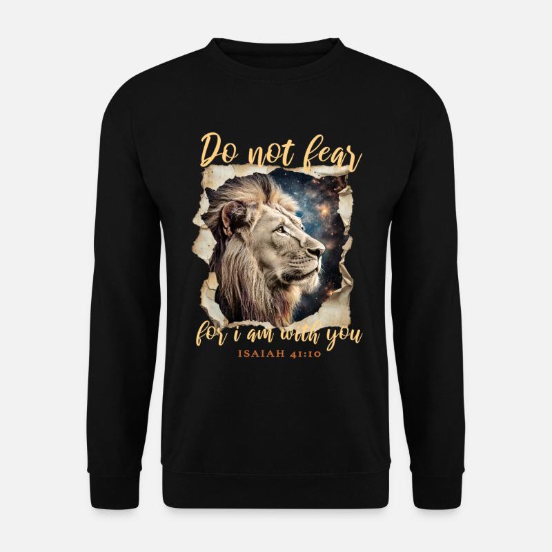 Löwe Bibelvers - Unisex Pullover - Schwarz