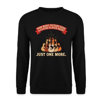 Conception du joueur de guitare – Il ne reste qu’une guitare - Sweat-shirt Unisexe - noir - Devant - Alina (178cm) & Michal (187cm)
